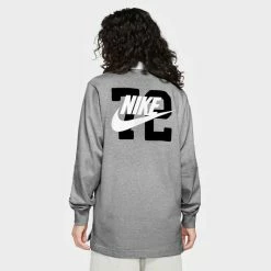 Apparel Nike Sportswear Rugby Polo (Grey Heather/White/White/Black) - M