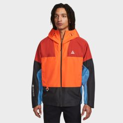 Apparel Nike Storm-Fit ACG “Chain Of Craters” Jacket (Rush Orange/Black/Dutch Blue) - M
