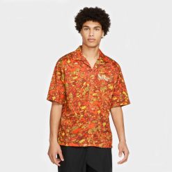 Apparel Nike Track Division Button Up Jersey (Orange) - S