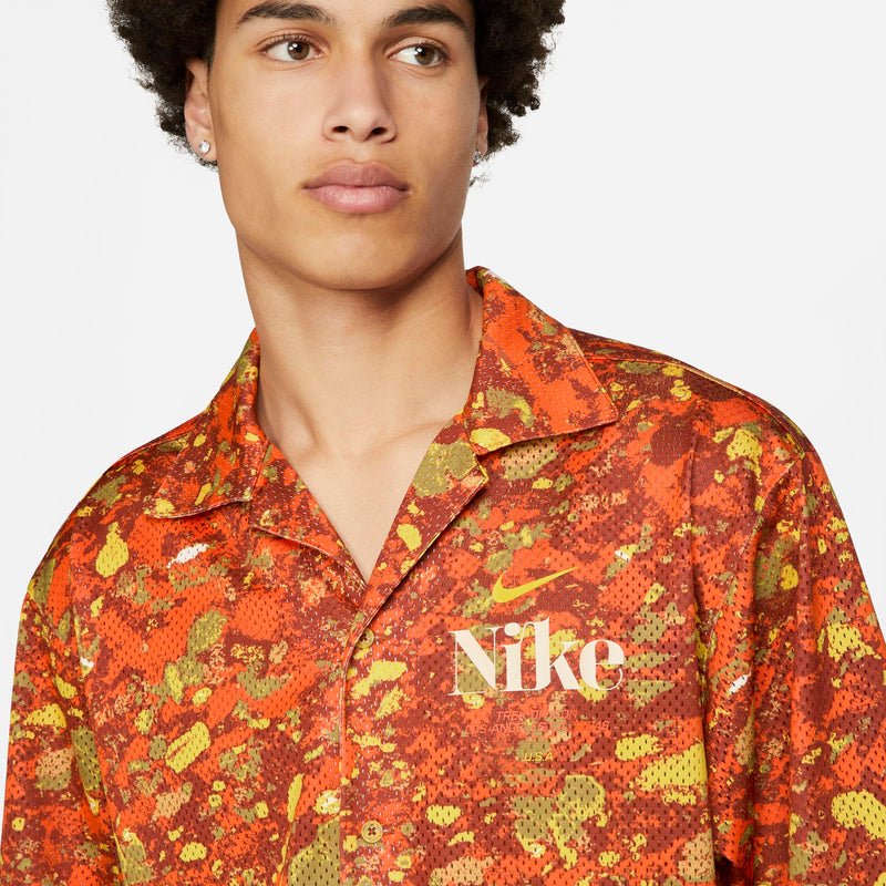 Apparel Nike Track Division Button Up Jersey (Orange) - S 3 Apparel Nike Track Division Button Up Jersey (Orange) - S - Image 3