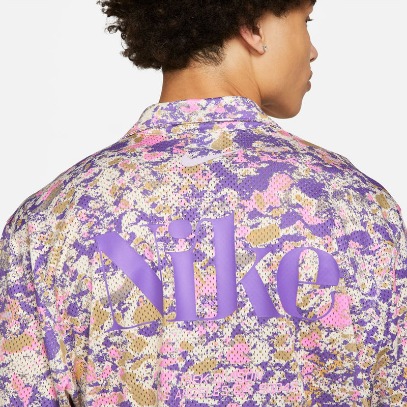 Nike Track Division Button up Jersey (Tan) - S Apparel Nike Track Division Button Up Jersey (Tan) - S -shooos shop NikeTrackDivisionButtonupJersey Tan DR9966