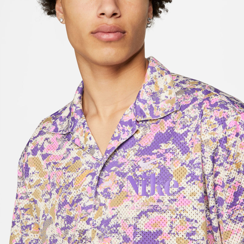 Nike Track Division Button up Jersey (Tan) - S Apparel Nike Track Division Button Up Jersey (Tan) - S -shooos shop NikeTrackDivisionButtonupJersey Tan DR9966