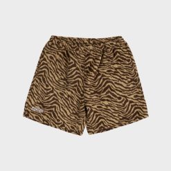 Apparel Pleasures Breaker Fuzzy Stripe Shorts (Tan) - M