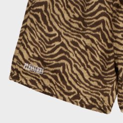 Apparel Pleasures Breaker Fuzzy Stripe Shorts (Tan) - M -shooos shop PleasuresBreakerFuzzyStripeShortsTan3 800x