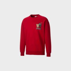 Apparel Puma X Michael Lau Graphic Crew (Red) - S