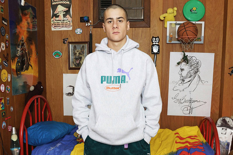 Puma x Butter Goods Hoodie (Light Gray Heather) - S Apparel Puma X Butter Goods Hoodie (Light Gray Heather) - S -shooos shop
