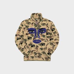 Apparel Puma X Kidsuper Studios AOP Fleece HZ Top (Beige/Khaki) - M