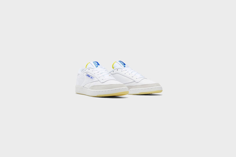 Reebok Club C 85 Prince (White/Stinger Yellow/Bright Cobalt) - 4 Sneakers Reebok Club C 85 Prince (White/Stinger Yellow/Bright Cobalt) - 4 -shooos shop