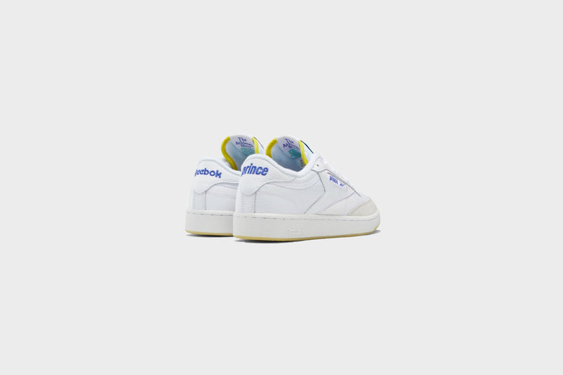 Reebok Club C 85 Prince (White/Stinger Yellow/Bright Cobalt) - 4 Sneakers Reebok Club C 85 Prince (White/Stinger Yellow/Bright Cobalt) - 4 -shooos shop