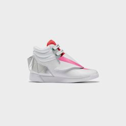 Sneakers Reebok Power Rangers F/S Hi Women's (White/Charged Pink/Silver Met) - 5.5 WMNS