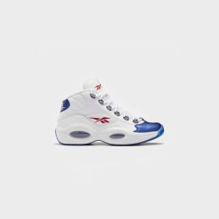 Sneakers Reebok Question Mid (White/Classic Cobalt/Clear) - 4