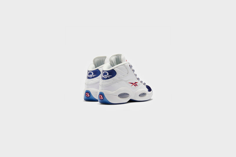 Reebok Question Mid (White/Classic Cobalt/Clear) - 4 Sneakers Reebok Question Mid (White/Classic Cobalt/Clear) - 4 -shooos shop