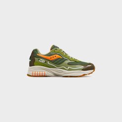 Sneakers Saucony 3D Grid Hurricane Tortoise (Green/Orange) - 8