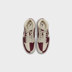 Sneakers WMNS Air Jordan 1 Mid SE (Beach/Cherrywood Red-Sail) - 5W -shooos shop WMNSAirJordan1MidSE Beach CherrywoodRed Sail DR0501 2007 800x