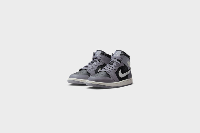 WMNS Air Jordan 1 Mid (Cement Grey/Sail-Anthracite) - 5W Sneakers WMNS Air Jordan 1 Mid (Cement Grey/Sail-Anthracite) - 5W -shooos shop WMNSAirJordan1Mid CementGrey Sail Anthracite BQ6472