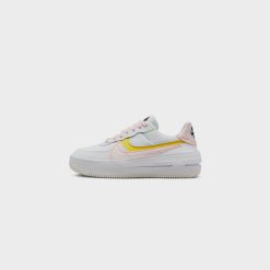 Sneakers WMNS Nike Air Force 1 PLT.AF.ORM (White/Pearl Pink-Opti Yellow) - 5W