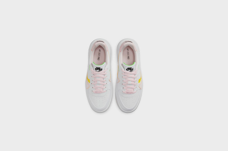 WMNS Nike Air Force 1 PLT.AF.ORM (White/Pearl Pink-Opti Yellow) - 5W Sneakers WMNS Nike Air Force 1 PLT.AF.ORM (White/Pearl Pink-Opti Yellow) - 5W -shooos shop WMNSNikeAirForce1PLT.AF .ORM White PearlPink OptiYellow FJ0737