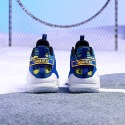 China&Sport Anta KT 2020 Klay Thompson KIDS Basketball Shoes - Blue/Yellow/White -shooos shop a31041101 3 4