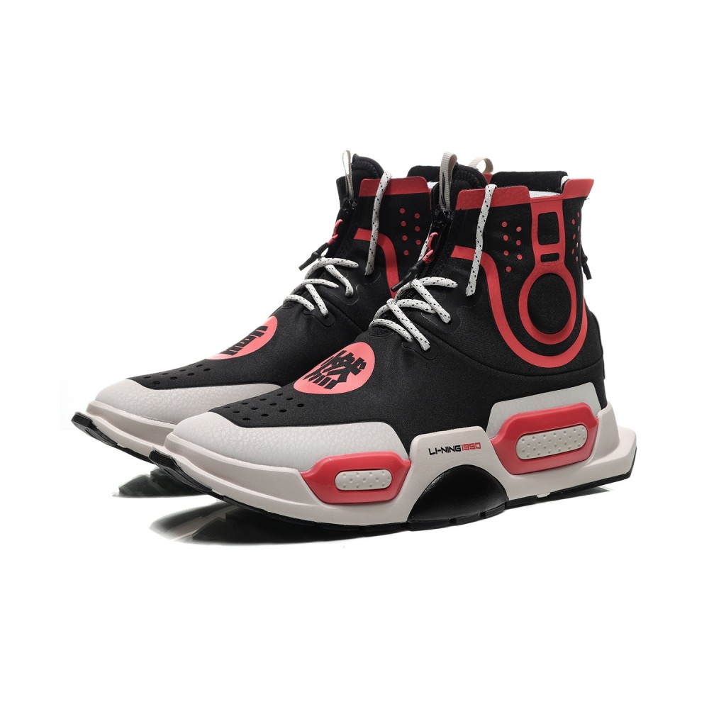 Li-Ning Essence II 2 NYFW 'REBURN' High Top Basketball Culture Shoes - Black/Red China&Sport Li-Ning Essence II 2 NYFW 'REBURN' High Top Basketball Culture Shoes - Black/Red -shooos shop agbn054 1 3