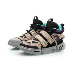 China&Sport China Li-Ning 2019 New York Fashion Week Essence ACE+ Men's High Tops Casual Shoes - Black/Purple [AGWP027-13] -shooos shop agwp027 13 4