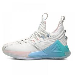 China&Sport PEAK 2020 PEAK-Taichi "Killer Whale" Basketball Shoes - White/Ice Blue