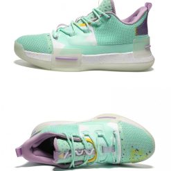 China&Sport PEAK 2020 Lou Williams PEAK-EASTER EGGS REBIRTH PEAK-Taichi Basketball Sneakers -shooos shop e02555a white green 1