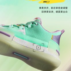 China&Sport PEAK 2020 Lou Williams PEAK-EASTER EGGS REBIRTH PEAK-Taichi Basketball Sneakers -shooos shop e02555a white green 3
