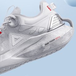 China&Sport PEAK 2021 PEAK-TAICHI 3.0 Pro Smart Running Shoes - White/Silver -shooos shop e11727h white silver 3