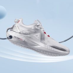 China&Sport PEAK 2021 PEAK-TAICHI 3.0 Pro Smart Running Shoes - White/Silver -shooos shop e11727h white silver 5