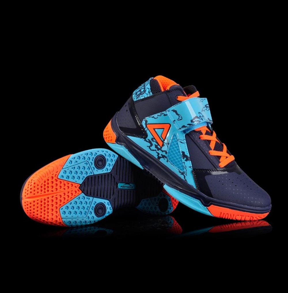 China&Sport Peak 2016 Spring Monster 3.4 Professional Basketball Shoes - Navy Blue/Red 3 China&Sport Peak 2016 Spring Monster 3.4 Professional Basketball Shoes - Navy Blue/Red - Image 3