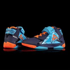 China&Sport Peak 2016 Spring Monster 3.4 Professional Basketball Shoes - Navy Blue/Red