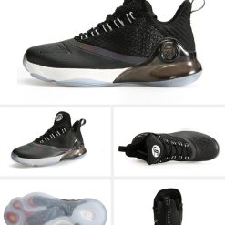 China&Sport Peak Tony Parker VI 6 Men's Professional Basketball Sneakers -shooos shop e83323a white black 3