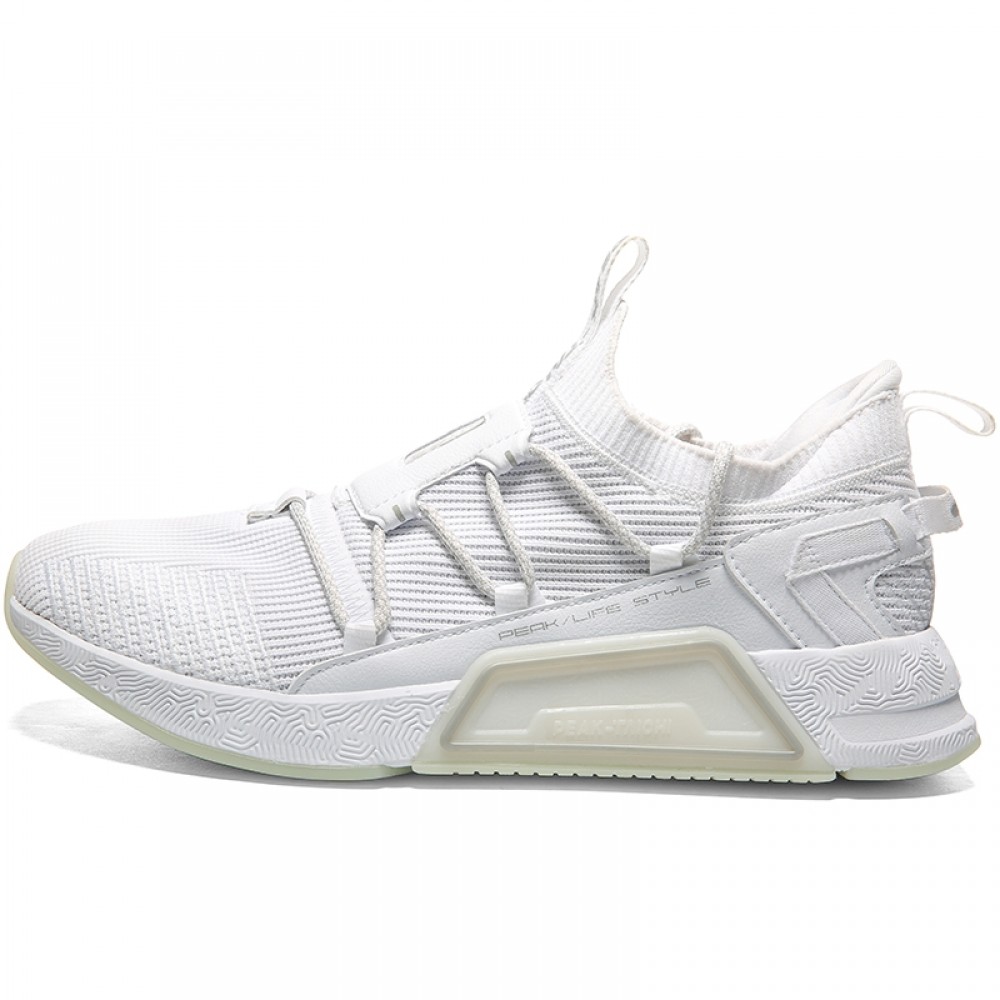 PEAK 2019 Summer PEAK-"TAICHI" Smart lifestyle Shoes China&Sport PEAK 2019 Summer PEAK-"TAICHI" Smart Lifestyle Shoes -shooos shop e93997e white silver