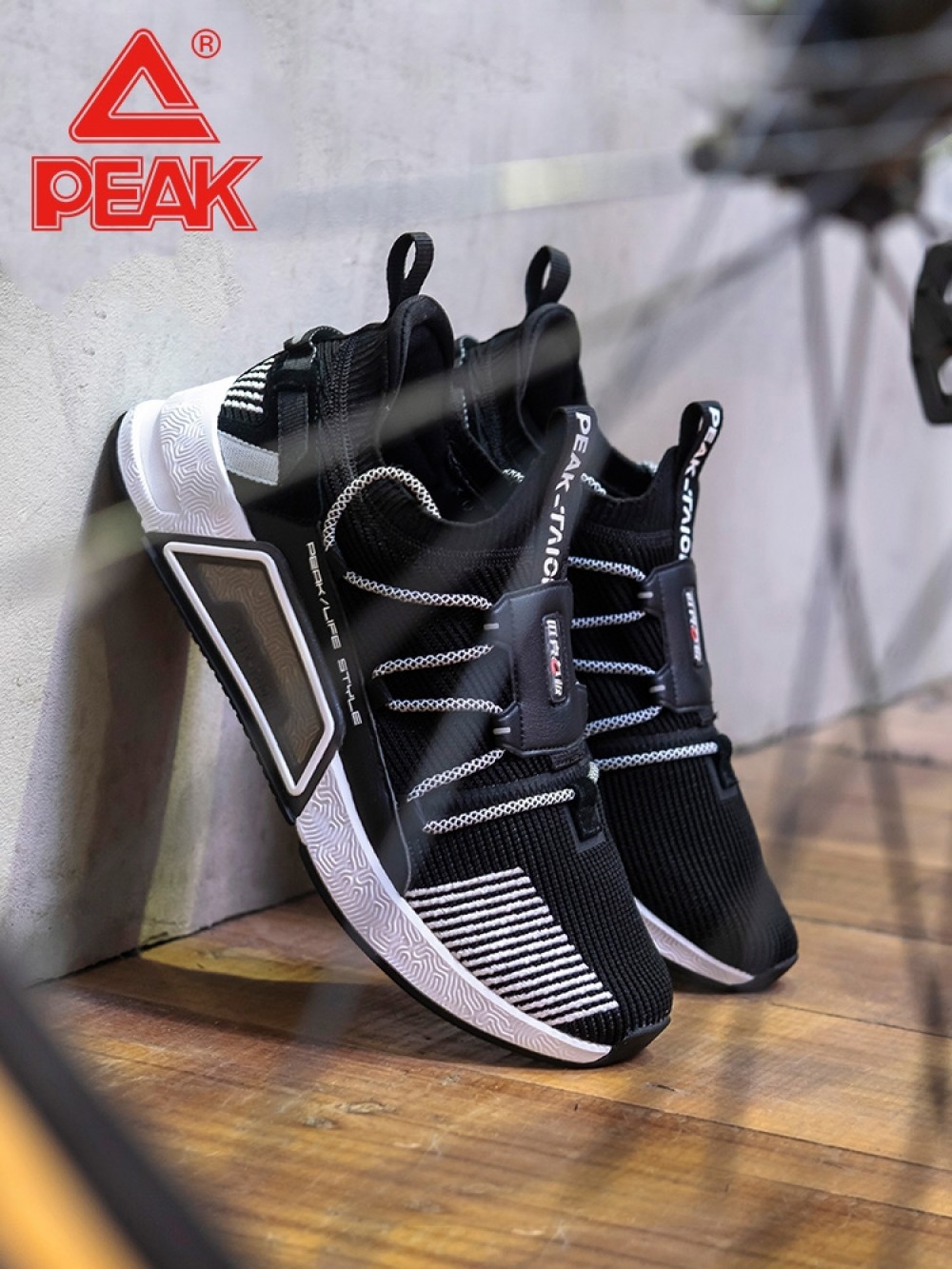 PEAK 2019 Summer PEAK-"TAICHI" Smart lifestyle Shoes China&Sport PEAK 2019 Summer PEAK-"TAICHI" Smart Lifestyle Shoes -shooos shop e93997e white silver 02