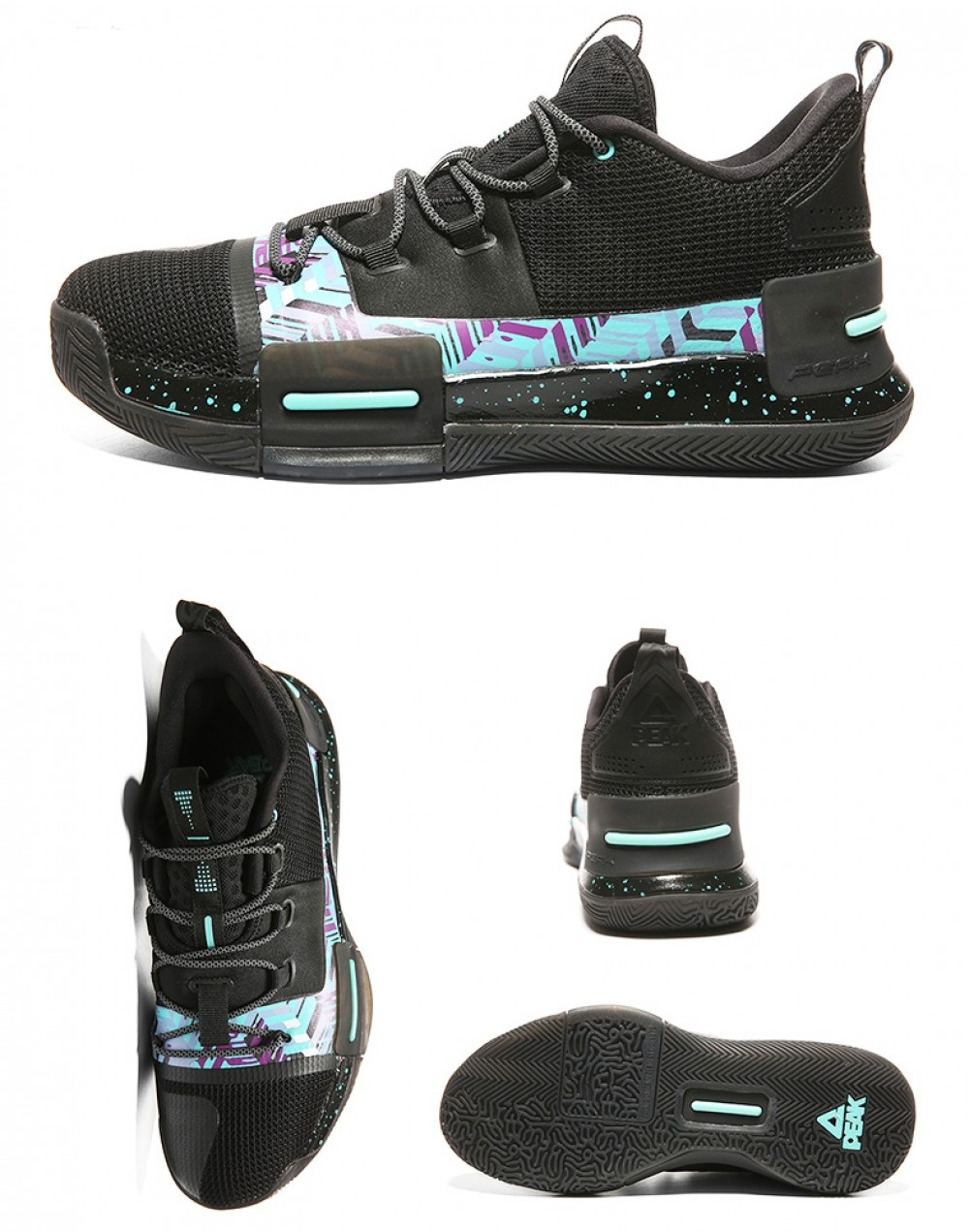 China&Sport PEAK 2019 Lou Williams UNDERGROUND PEAK Taichi Basketball Shoes - Black/Green 2 China&Sport PEAK 2019 Lou Williams UNDERGROUND PEAK Taichi Basketball Shoes - Black/Green - Image 2