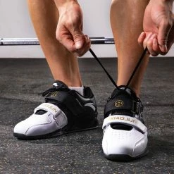 China&Sport Anta X LUXIAOJUN Men's Weightlifting Match Shoes - Black/White -shooos shop lu80a1a 1