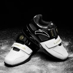 China&Sport Anta X LUXIAOJUN Men's Weightlifting Match Shoes - Black/White -shooos shop lu80a1a 3