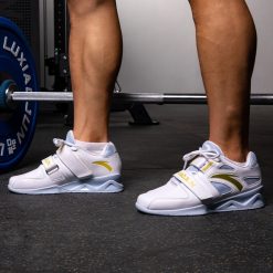 China&Sport Anta X LUXIAOJUN Men's Weightlifting Match Shoes - White/Gold -shooos shop lu80a1d 2