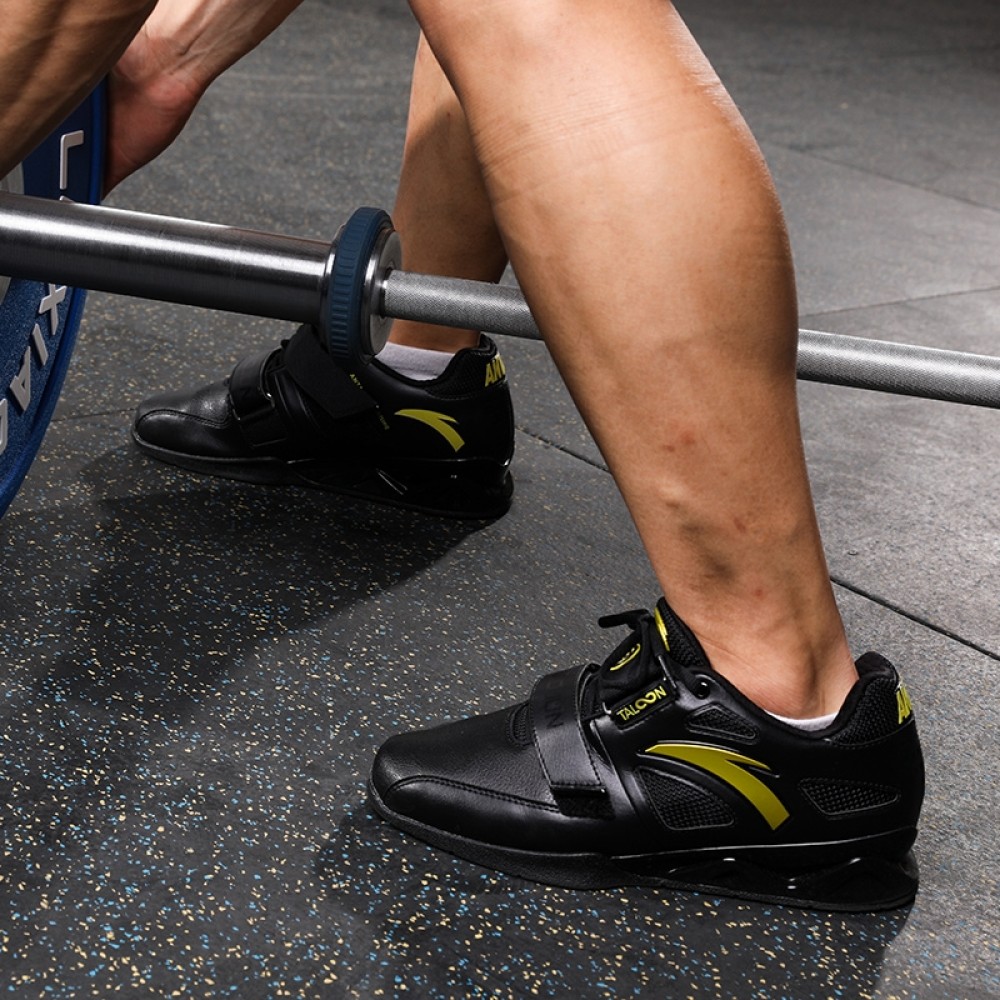 LUXIAOJUN X Anta Men's Weightlifting Match Shoes - Black/Gold China&Sport LUXIAOJUN X Anta Men's Weightlifting Match Shoes - Black/Gold -shooos shop lu80a1e 2