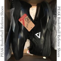 China&Sport Peak FIBA Sponsor Basketball Referee Shoes In White Peak Logo