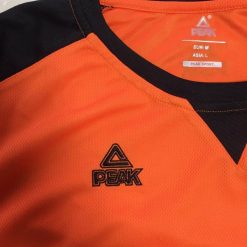 China&Sport Peak 2018 Basketball Referee Tops T-shirt - Orange/Black -shooos shop peak referee shirt orange black 2
