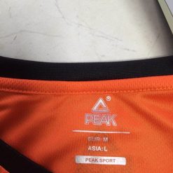 China&Sport Peak 2018 Basketball Referee Tops T-shirt - Orange/Black -shooos shop peak referee shirt orange black 3