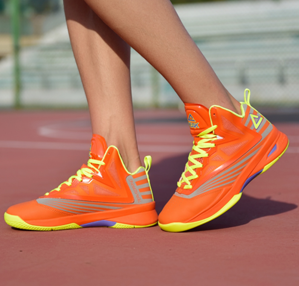 Peak Soaring II-VI 3M Reflective Professional Basketball Shoes - Orange/Yellow China&Sport Peak Soaring II-VI 3M Reflective Professional Basketball Shoes - Orange/Yellow -shooos shop