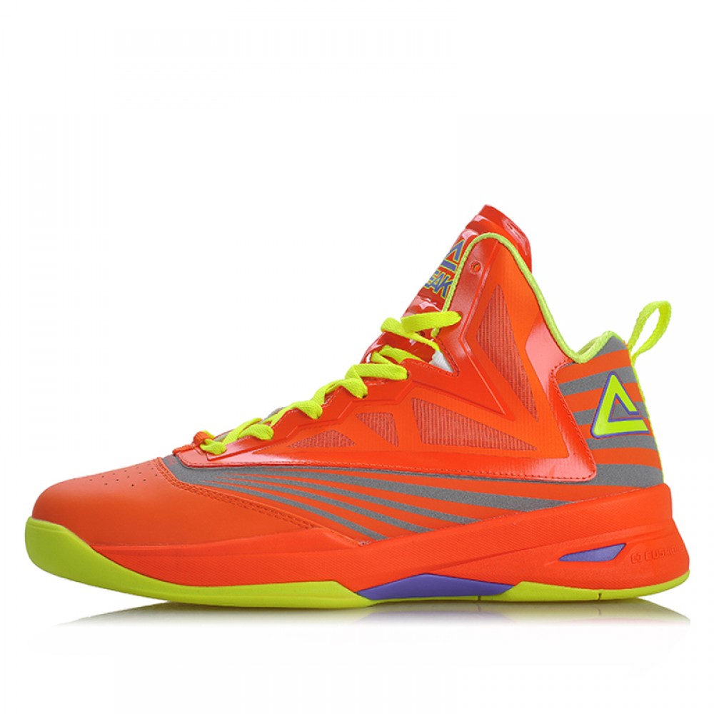 Peak Soaring II-VI 3M Reflective Professional Basketball Shoes - Orange/Yellow China&Sport Peak Soaring II-VI 3M Reflective Professional Basketball Shoes - Orange/Yellow -shooos shop